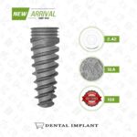 spiral dental implant internal hexagon 2.42mm