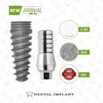 spiral dental implant and straight abutment 9mm