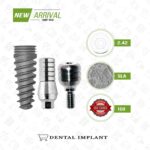 spiral dental implant & dental straight abutment and healing cap